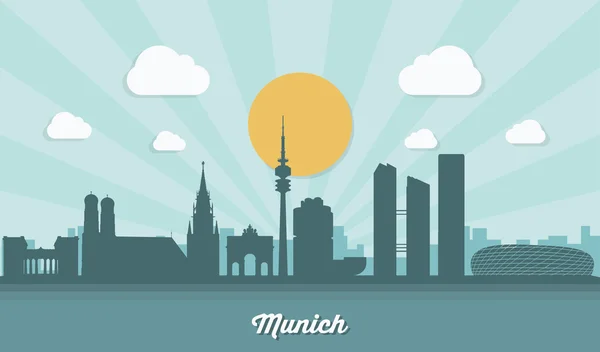 Münih şehir simgesi — Stok Vektör