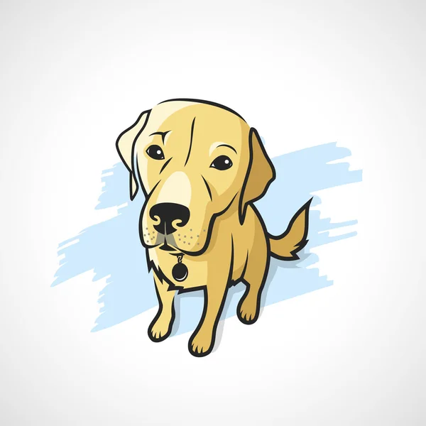 Funny pes labrador — Stockový vektor
