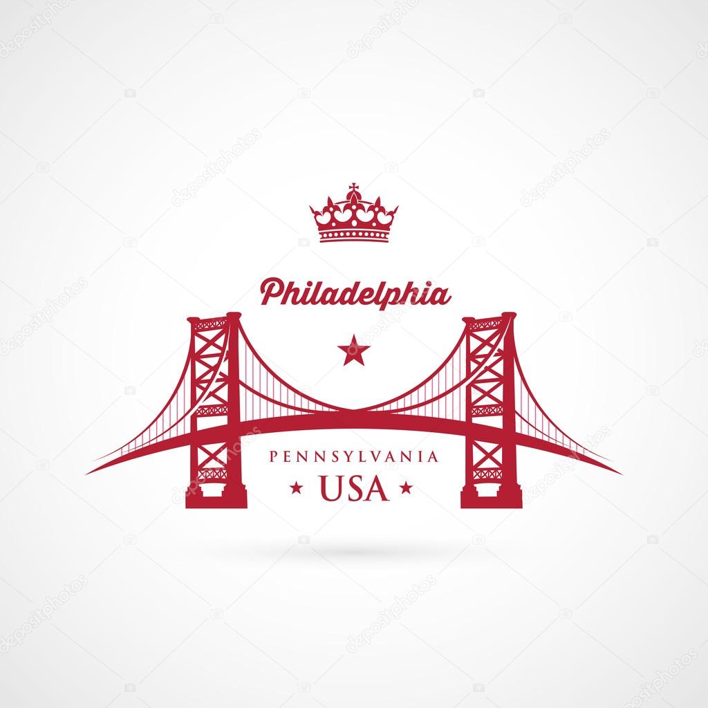 Philadelphia bridge symbol