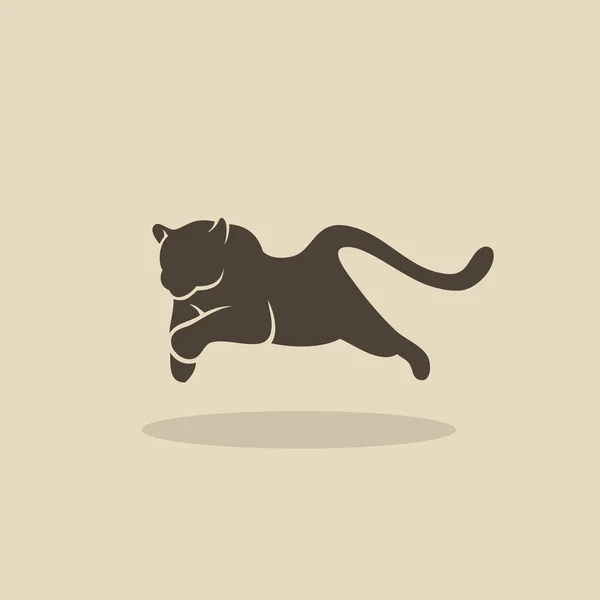 Lopende panther ontwerp — Stockvector