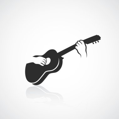 bir gitar çalmak