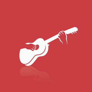 bir gitar çalmak