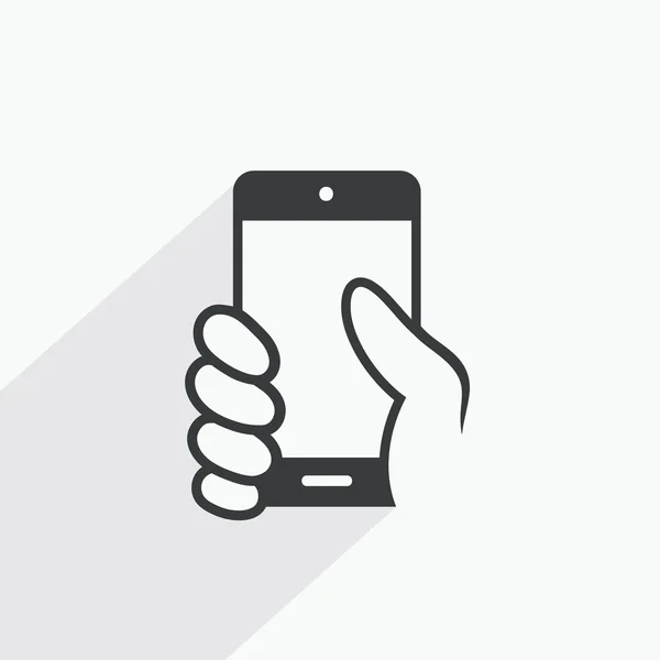 Smartphone a mano — Vettoriale Stock