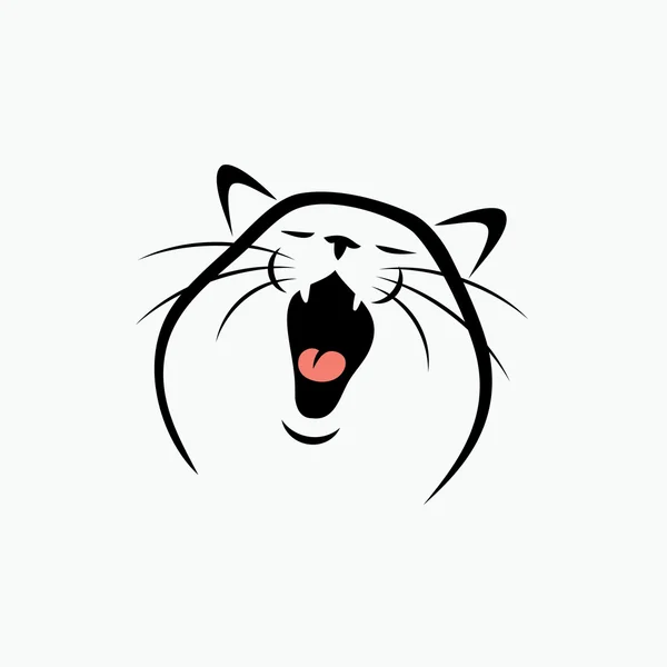 Gato gracioso — Vector de stock