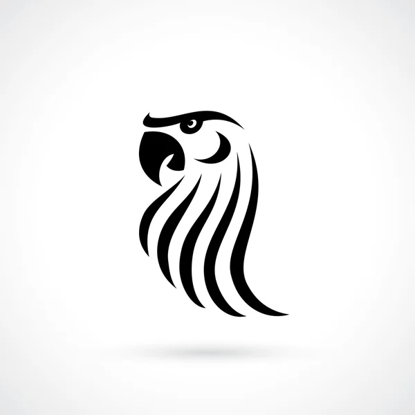 Black Parrot pictogram — Stockvector