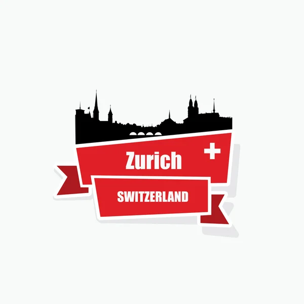 Zürich város banner — Stock Vector