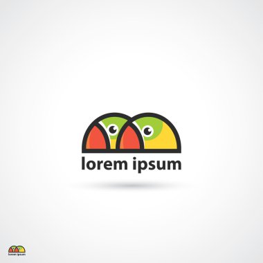 Muhabbet kuşları işareti papağan