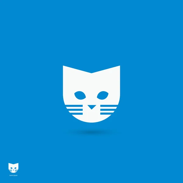 Símbolo gato simple — Vector de stock