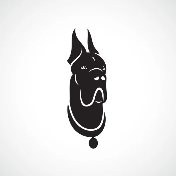 グレートデーン犬ロゴ — ストックベクタ