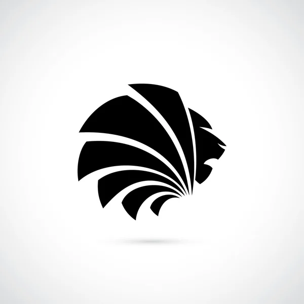 Ícone de sinal do leão — Vetor de Stock