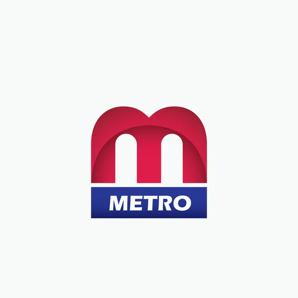 Metro - Metro logo — Stok Vektör