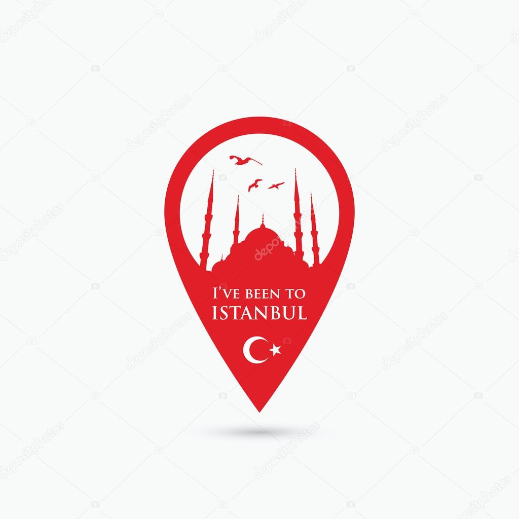 Istanbul location pin