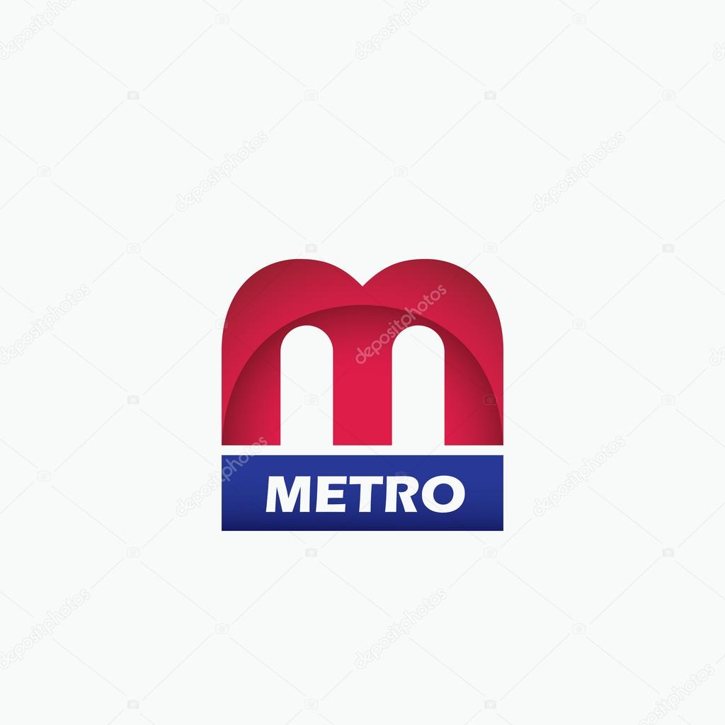 Subway - Metro logotype - vector illustration