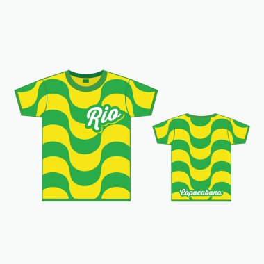 Copacabana deseni ile T-shirt