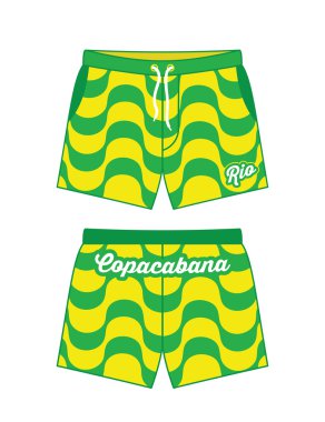 Copacabana desenli plaj şort