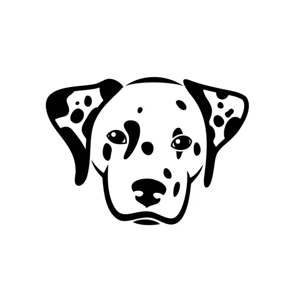 Lindo perro dálmata — Vector de stock