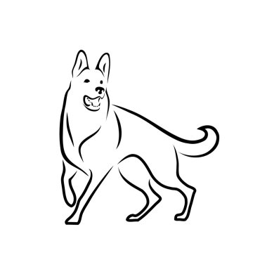 Alman çoban köpeği.