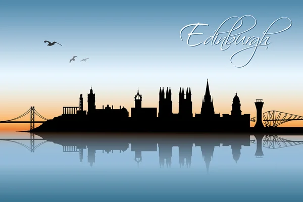 Ciudad de Edimburgo skyline — Vector de stock