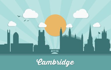 Cambridge İngiltere'de manzarası