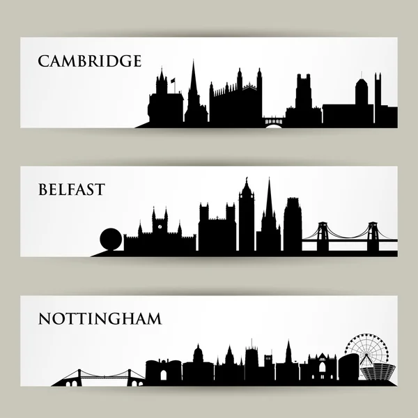 United Kingdom skylines — Stock Vector