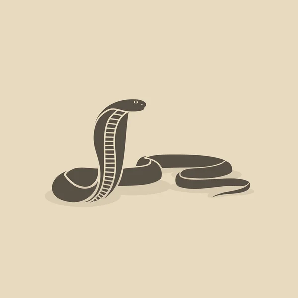 Kobra hayvan illüstrasyon — Stok Vektör