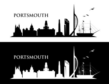 Portsmouth Uk manzarası