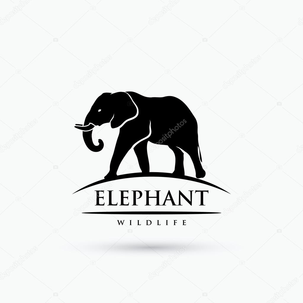Elephant symbol silhouette