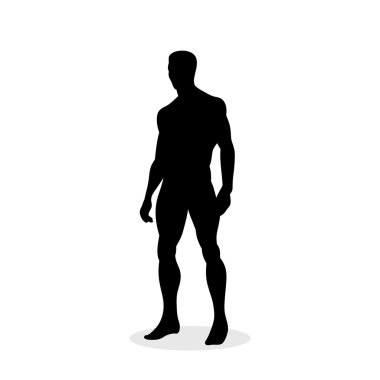 Adam siluet izole