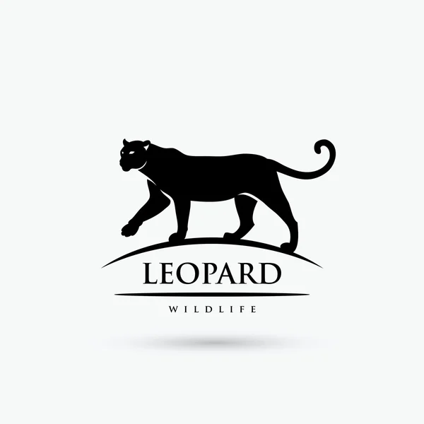 Emblème animal léopard — Image vectorielle