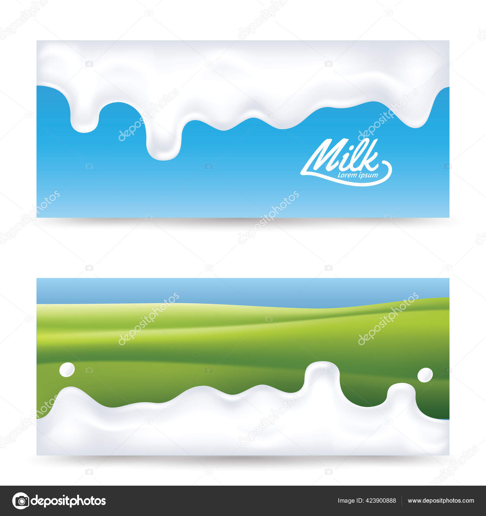 Gerçekçi Süt Sıçraması Vektör Arkaplan Illüstrasyonu Vektörel çizim