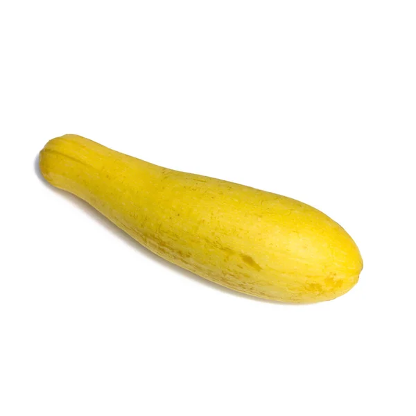 Yellow Squash Isolated White Backgorund — Foto Stock