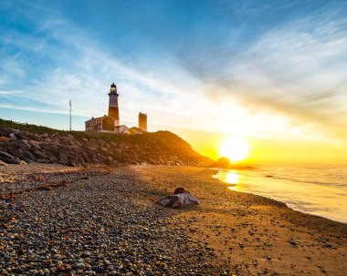 Montauk Point Deniz Feneri Gün doğumunda