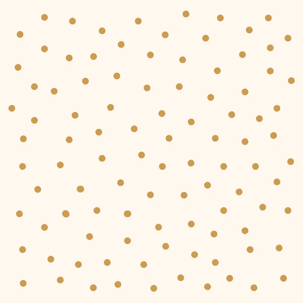 Beau fond avec des points d'or. Modèle pour les textiles et les vêtements pour enfants. Mignons pois dessinés à la main dans le style Doodle. Jaune - pointe or du motif isolé. — Image vectorielle