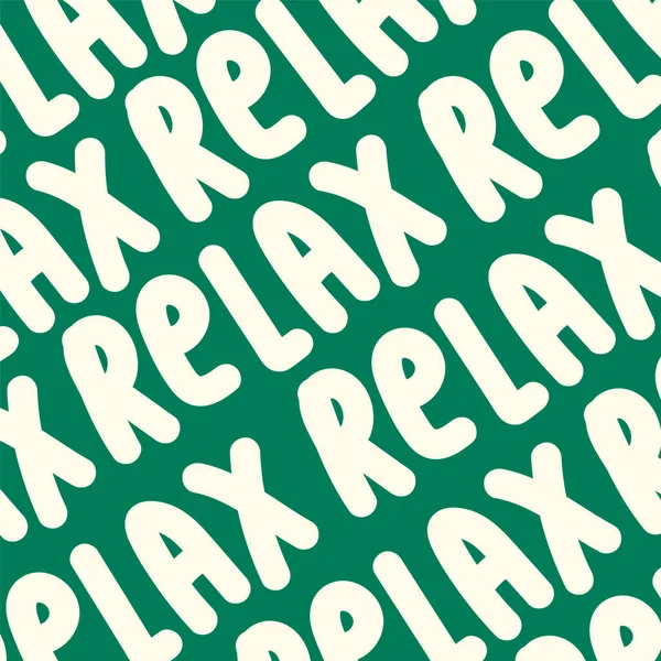 Les Mots Relax Sont Fond Dessiné Main Modèle Caniche Lettres — Image vectorielle