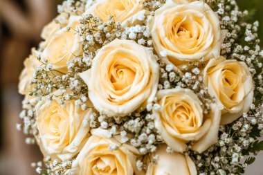 bir tatil ya da düğün buketi 