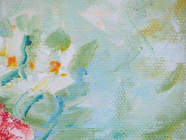 Rastgele parlak boya darbeleriyle bir yüzey parçası 