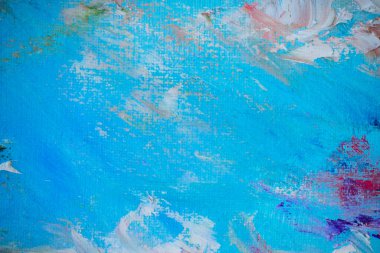 Rastgele parlak boya darbeleriyle bir yüzey parçası 