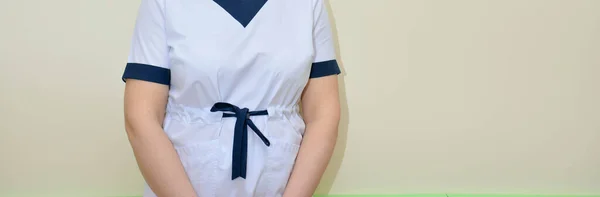 Doctor Nurse White Medical Coat — Fotografia de Stock