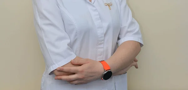 Doctor Nurse White Medical Coat — Stock Fotó