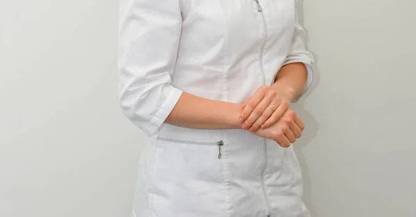 Doctor Nurse White Medical Coat — Stock Fotó