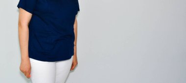 medical staff, a doctor or a nurse, does her job 