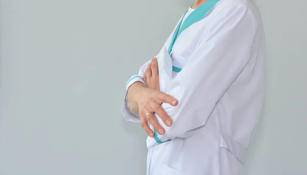 Medical Staff Doctor Nurse Does Her Job — Stock Photo, Image