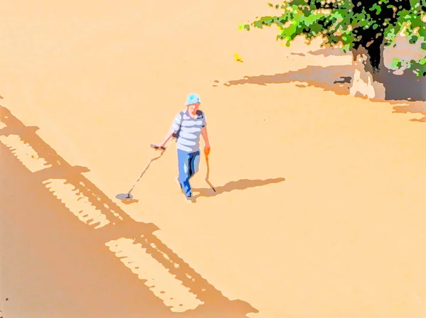 Şehirde yürüyor, koşuyor, bisiklete biniyor, güneşleniyor, sahilde yüzüyor. 