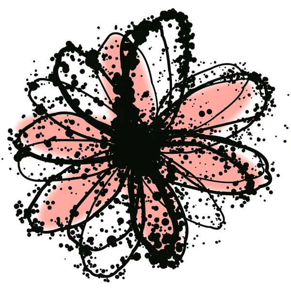 Papatya çiçeği ile vektör çizim — Stok Vektör