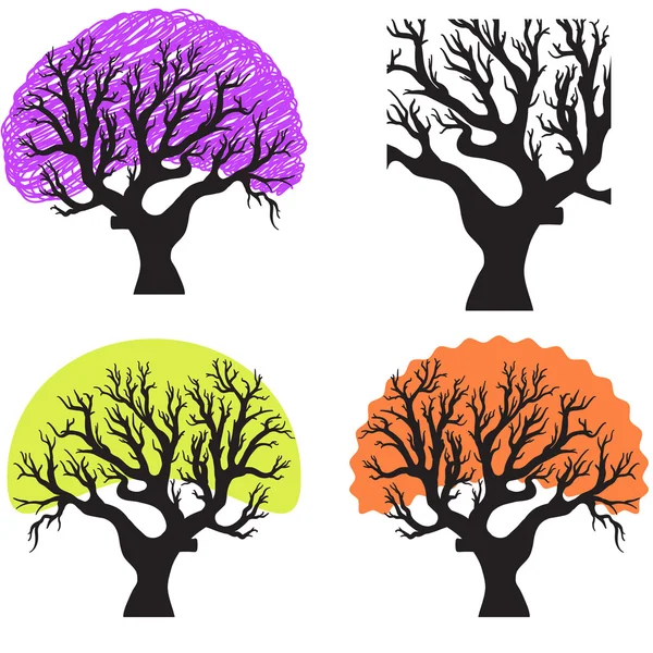 A group of trees — Stock Vector