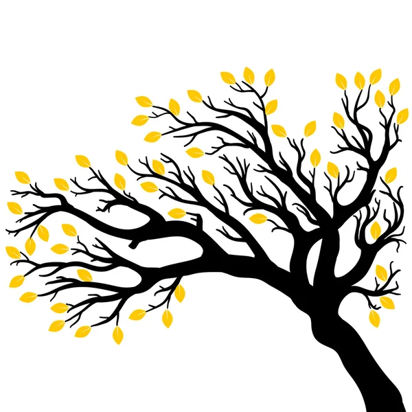 Dibujo vectorial del árbol — Archivo Imágenes Vectoriales