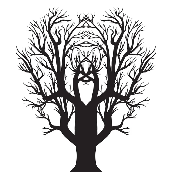 Vektorzeichnung des Baumes — Stockvektor