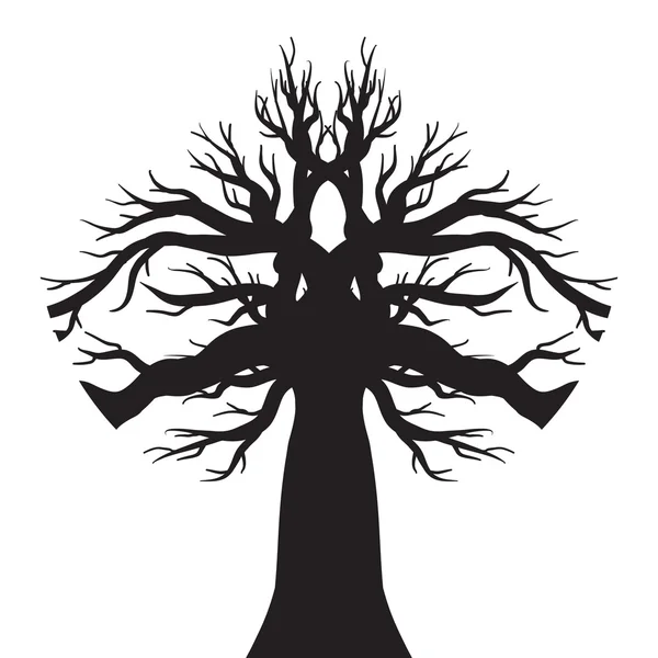 Vektor gambar pohon - Stok Vektor