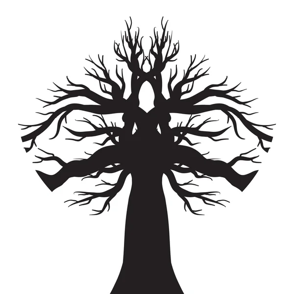 Dessin vectoriel de l'arbre — Image vectorielle