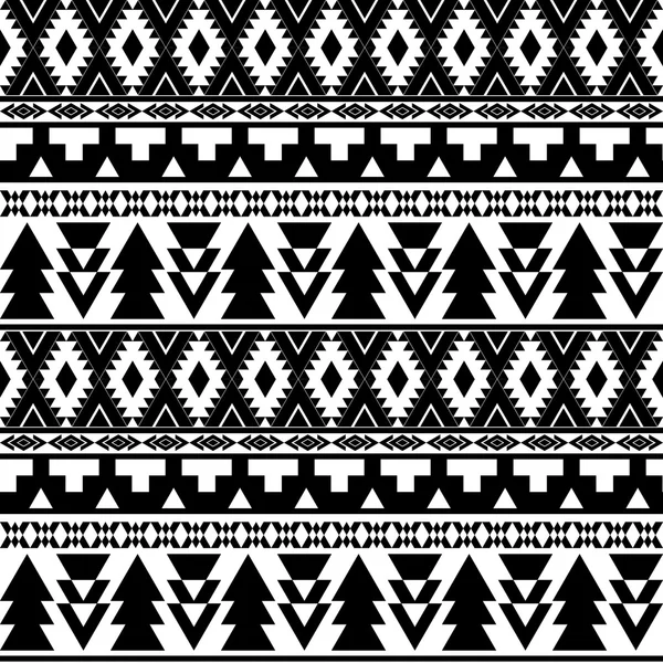 Seamless vector black and white pattern — Stock Vector